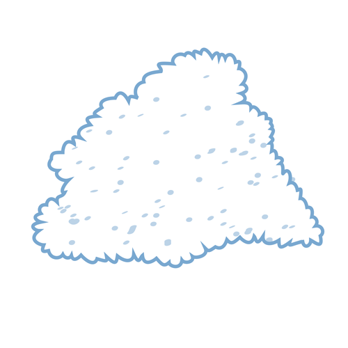 Granular ice icon