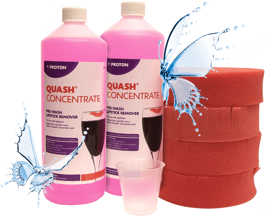Quash Lipstick Removal Refill Pack Glasswashing Chemicals Clenaware Systems