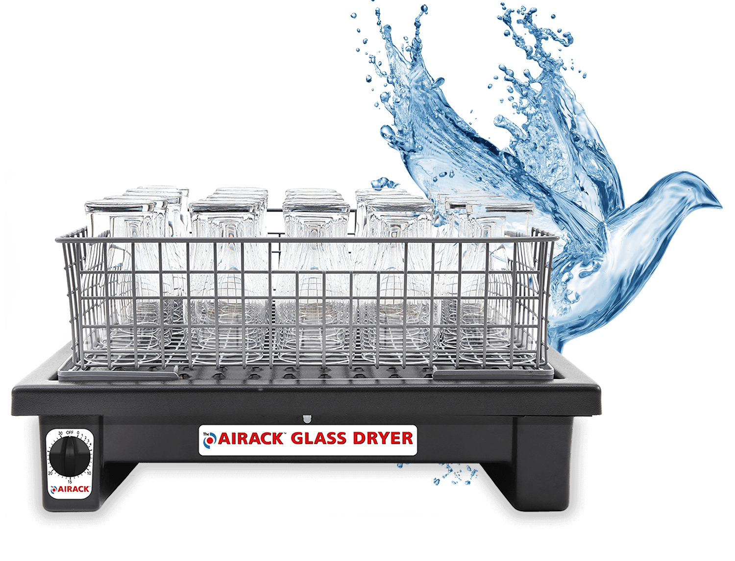 Clenaware Airack Automatic Glass Drying Rack for Baskets up to 500mm