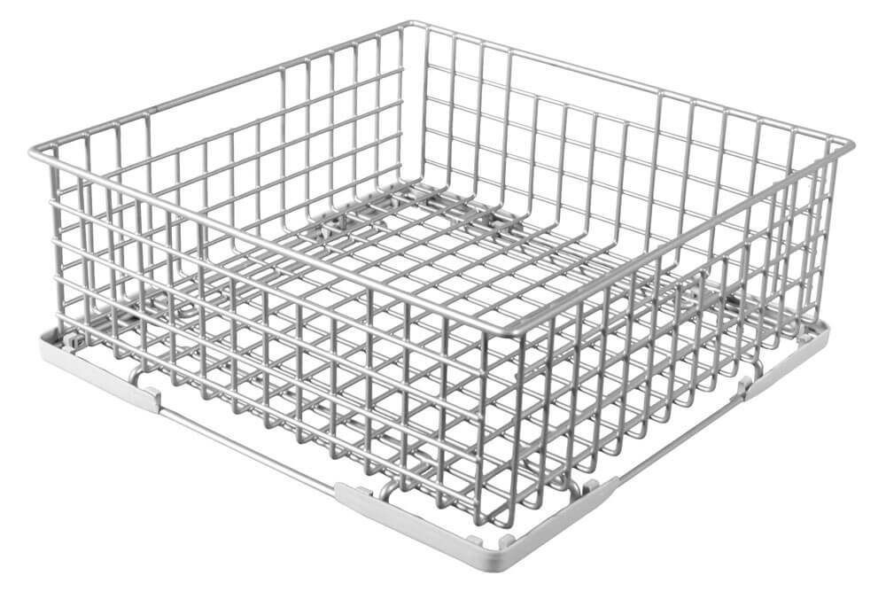 Angled Open Glass Basket