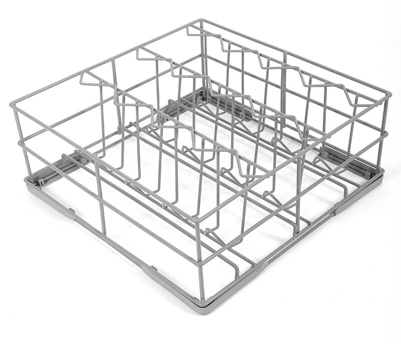 Tall Glass Basket angled view