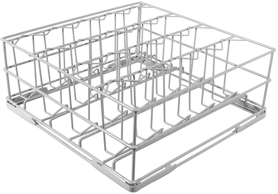 Tall Glass Basket angled view