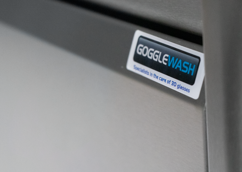 Gogglewash badge close up