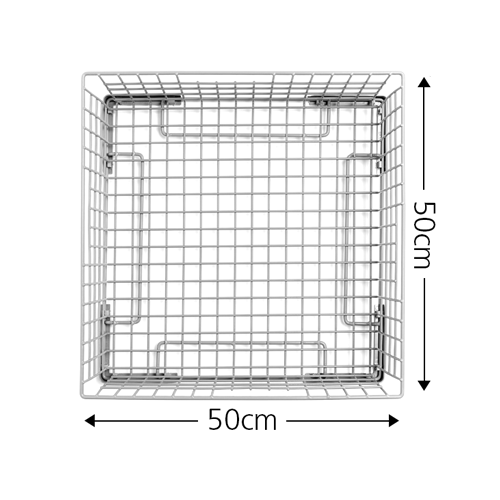 50cm glass basket with measurements